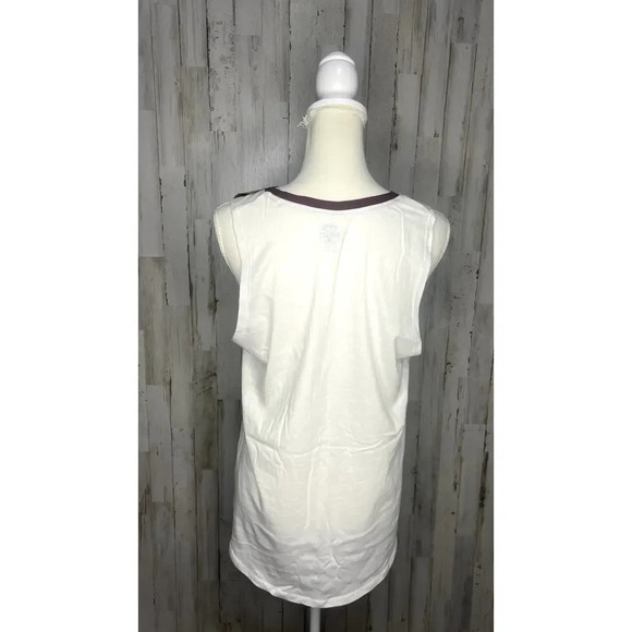 NWT Rivalry Threads Women's Small White Texas A&M Aggies Sleeveless Tank Top - Picture 3 of 4
